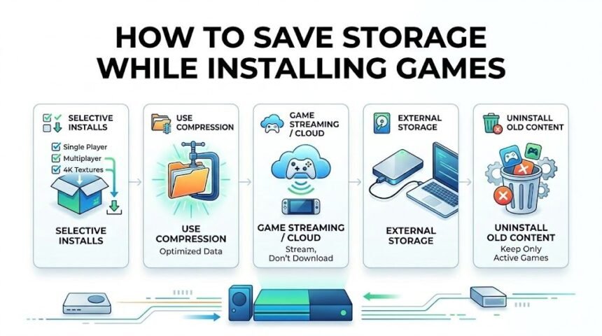 How to Save Storage While Installing Games