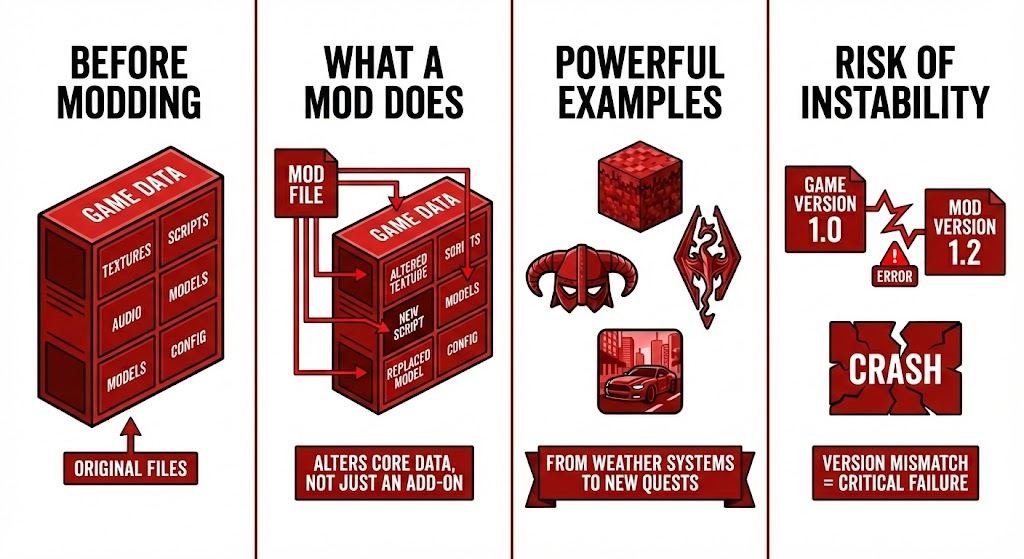 Understanding What Mods Actually Change Inside a Game