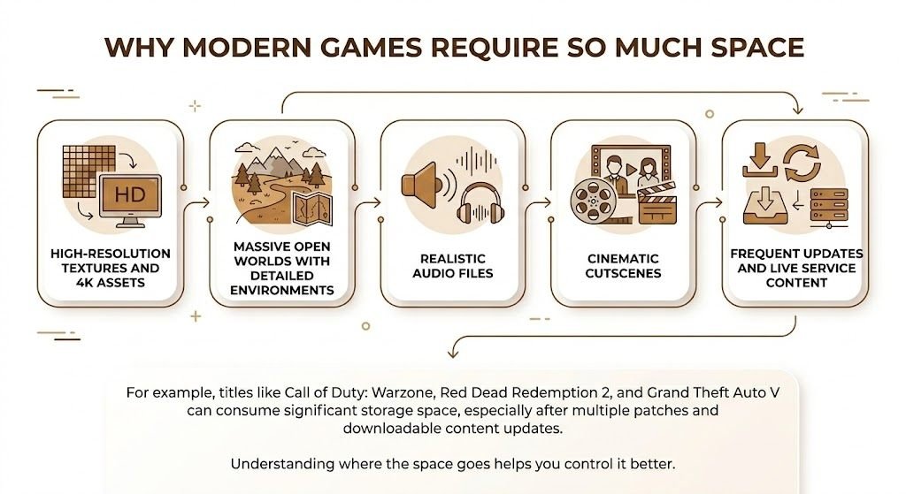 Why Modern Games Require So Much Space