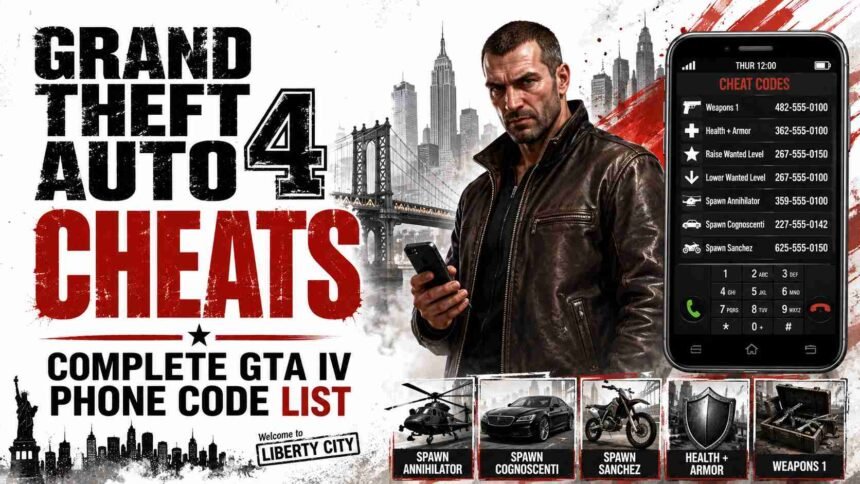 Cheats Grand Theft Auto 4
