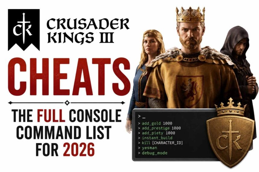 Crusader Kings 3 Cheats: The Full Console Command List for 2026